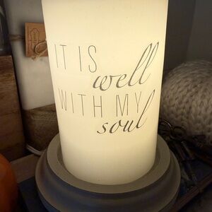 Inspirational Cream wax Candle Sleeve